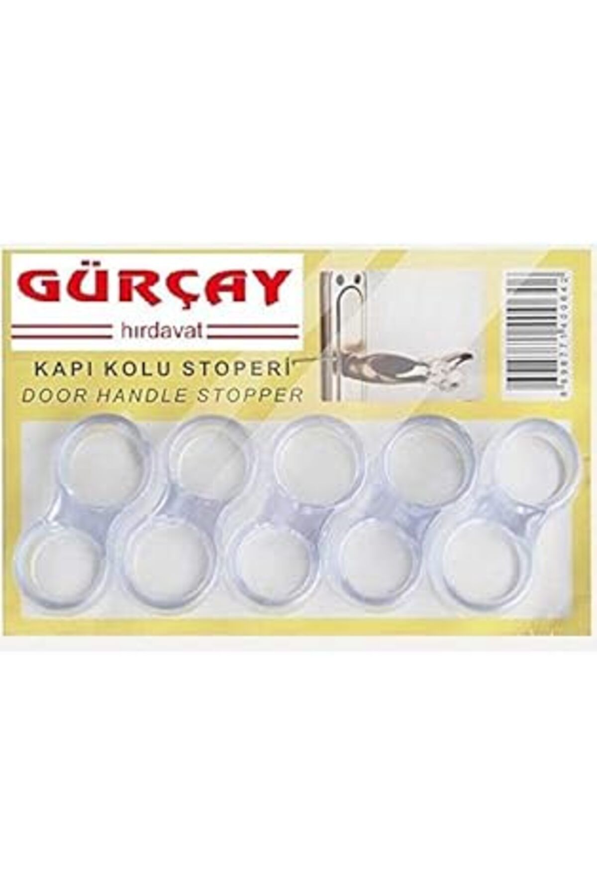 Karachil Gürçay Kapı Kolu Stoperi Silikon Lastik 5'Li Paket
