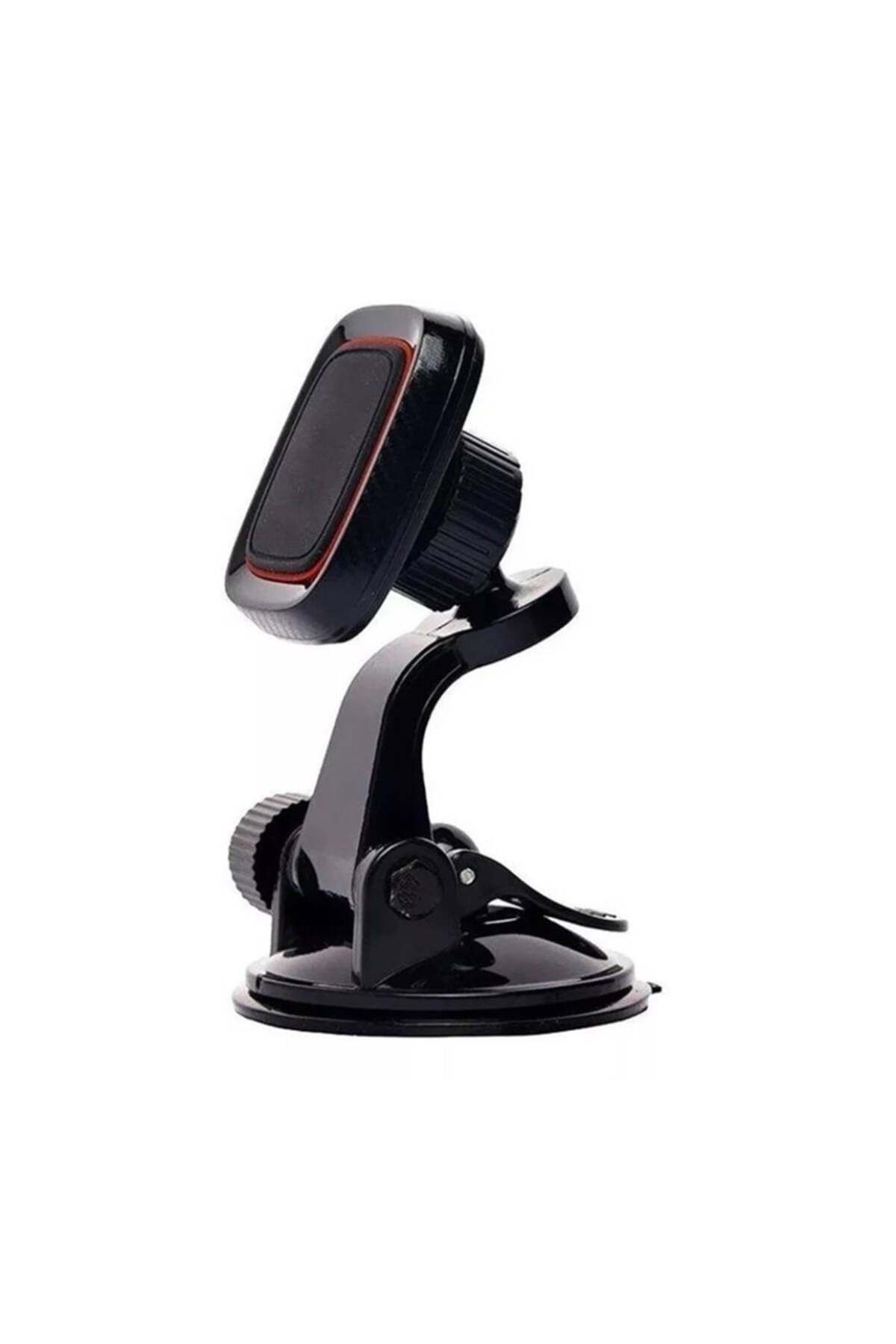 SKYDDAR INNOVATION-Suport auto magnetic, rotație 360°, compatibilitate universală, (S6), negru roșu, set cu autocolant 3