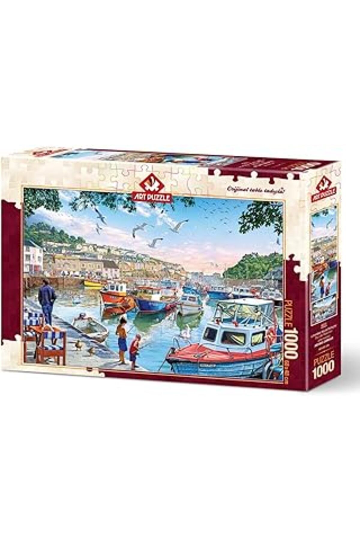 Karachil Art Puzzle Limandaki Küçük Balıkçılar 1000 Parça Puzzle