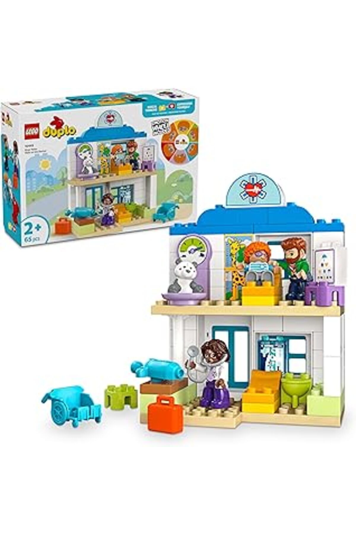 Pazarcan Duplo Town İlk Doktor Ziyareti 10449 - 2 Yaş Ve Üzeri Küçük Çocuklar İçin Eğitici Ve Yaratıcı Oyunc