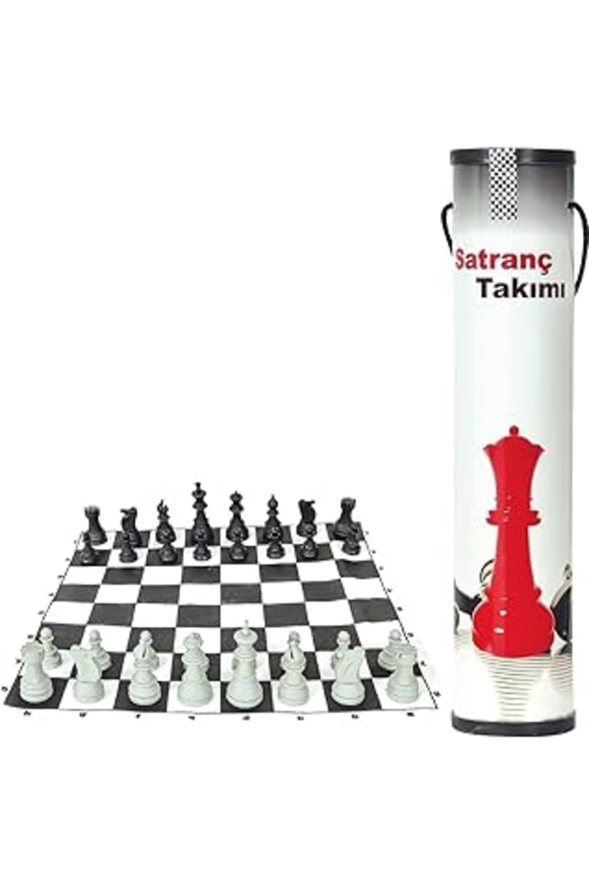 Qedii Ucuz Karton Rulo Pratik Satranç Takımı