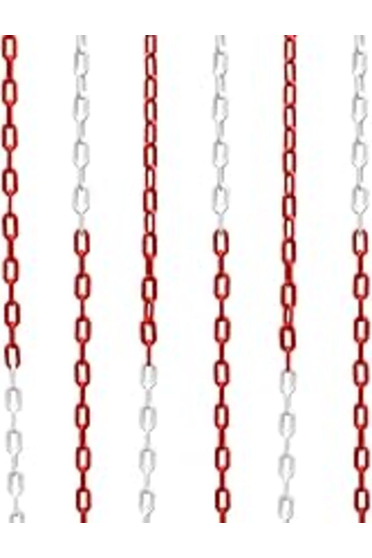 Karachil Lorex Lr-6Pc1031 6Mm 25 Metre Plastik Trafik Zinciri, Kırmızı Beyaz