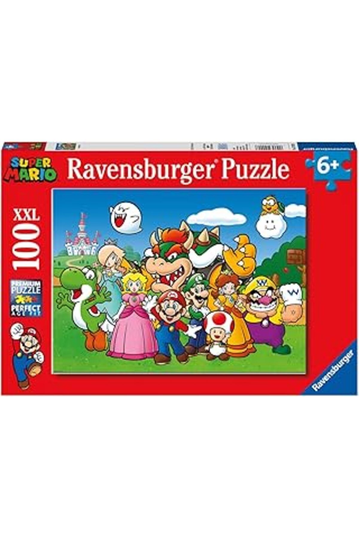 Pazarcan Ravensburger 129928 100 Parçalı Puzzle Süper Mario, Çok Renkli