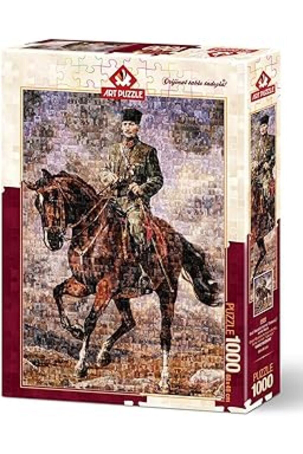 Pazarcan Art Puzzle Atatürk Sakarya İsimli Atıyla Kolaj 1000 Parça Puzzle