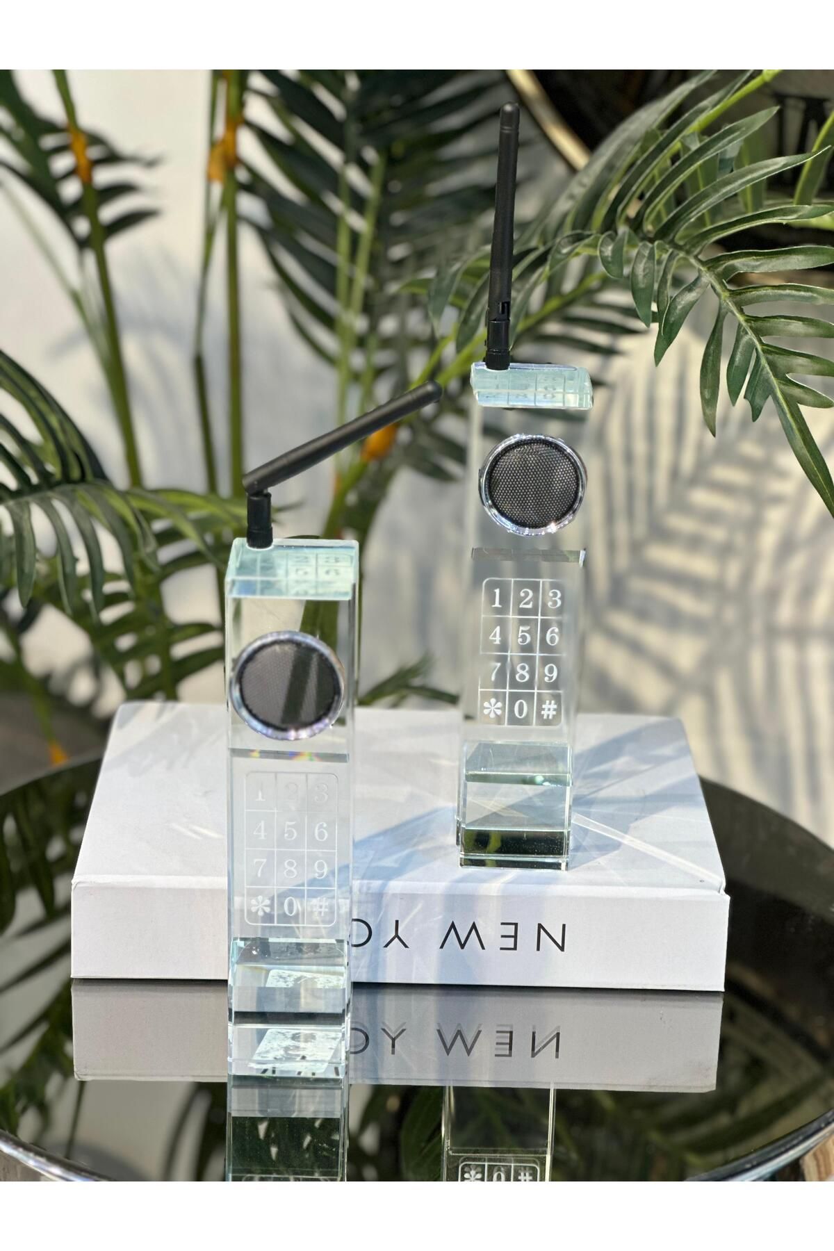Pario Home Kristal Telefon Dekoratif Aksesuar Biblo