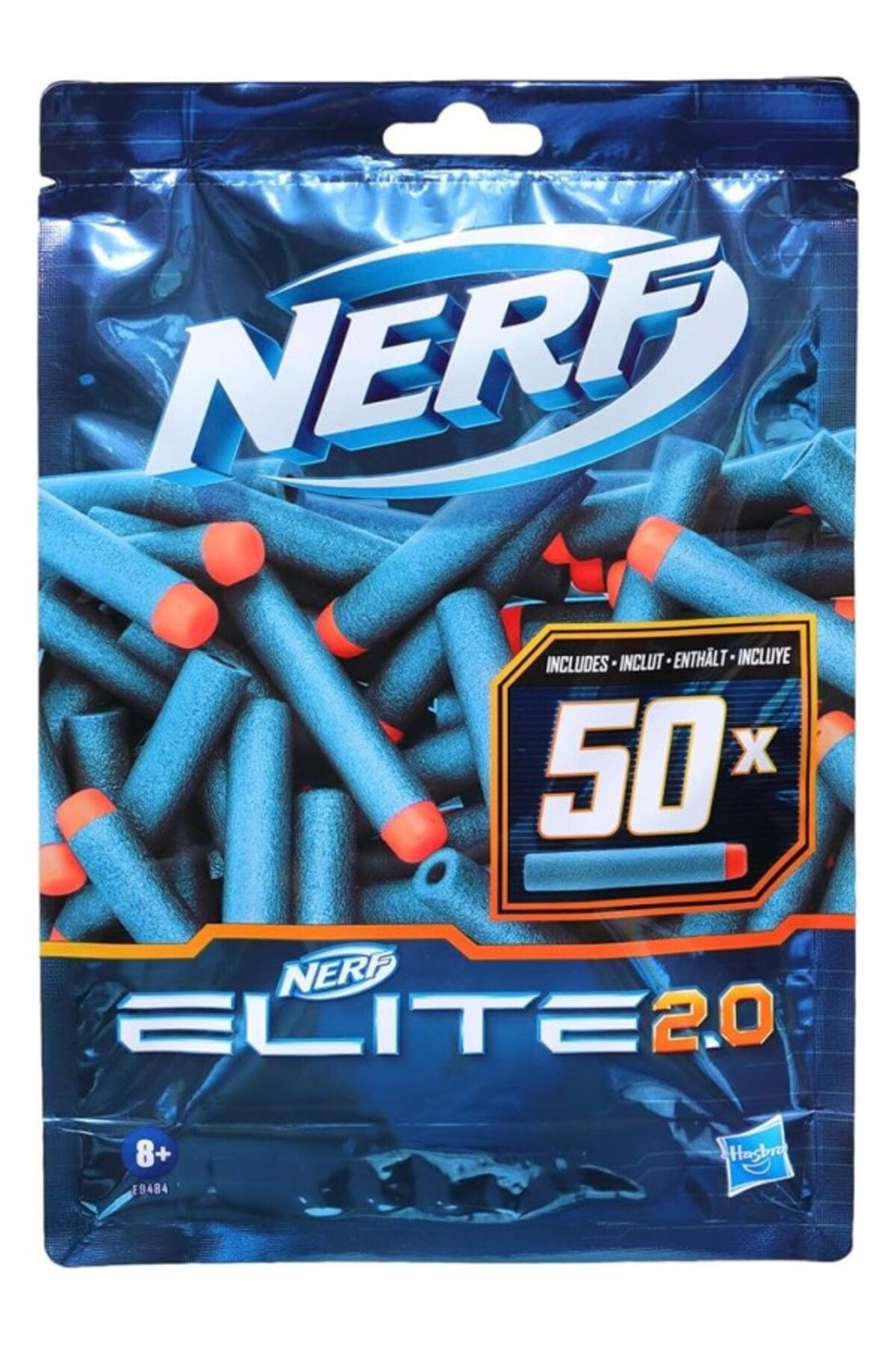 ShopZum Nerf Elite 2.0 50 Dart Yedek Paketi, 50 Resmi Nerf Elite 2.0 Dart İçerir, Tüm Nerf Elite Atıcılarla