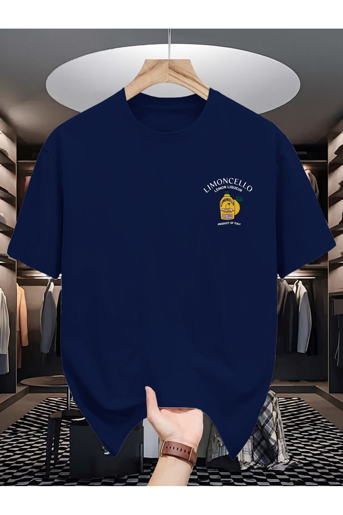 Jakinta Outdoors Baskılı Oversize Bisiklet Yaka Tişört Pamuk Penye 2 İplik Unisex & Günlük Rahat