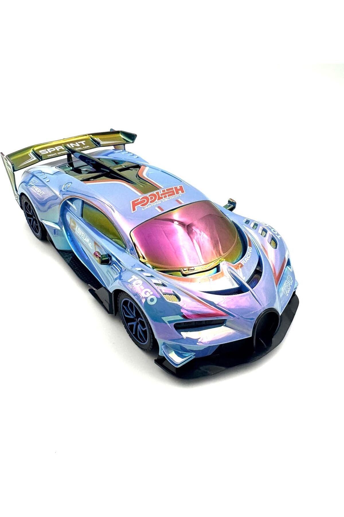 Generic-سيارة دريفت MZtoyz 1/16 RC مزودة بإضاءة رائعة وقابلة لإعادة الشحن عبر USB وسيارة RC سريعة باللون الأرجواني 4