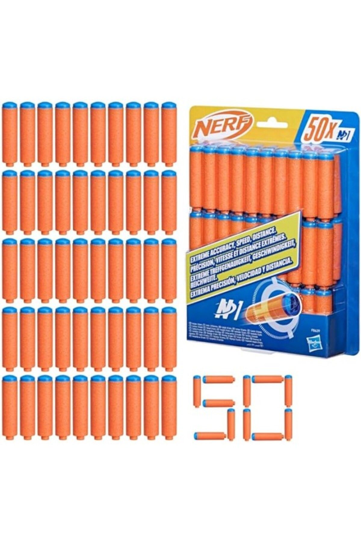 ShopZum Nerf N Serisi N1 Dart, 50 Adet