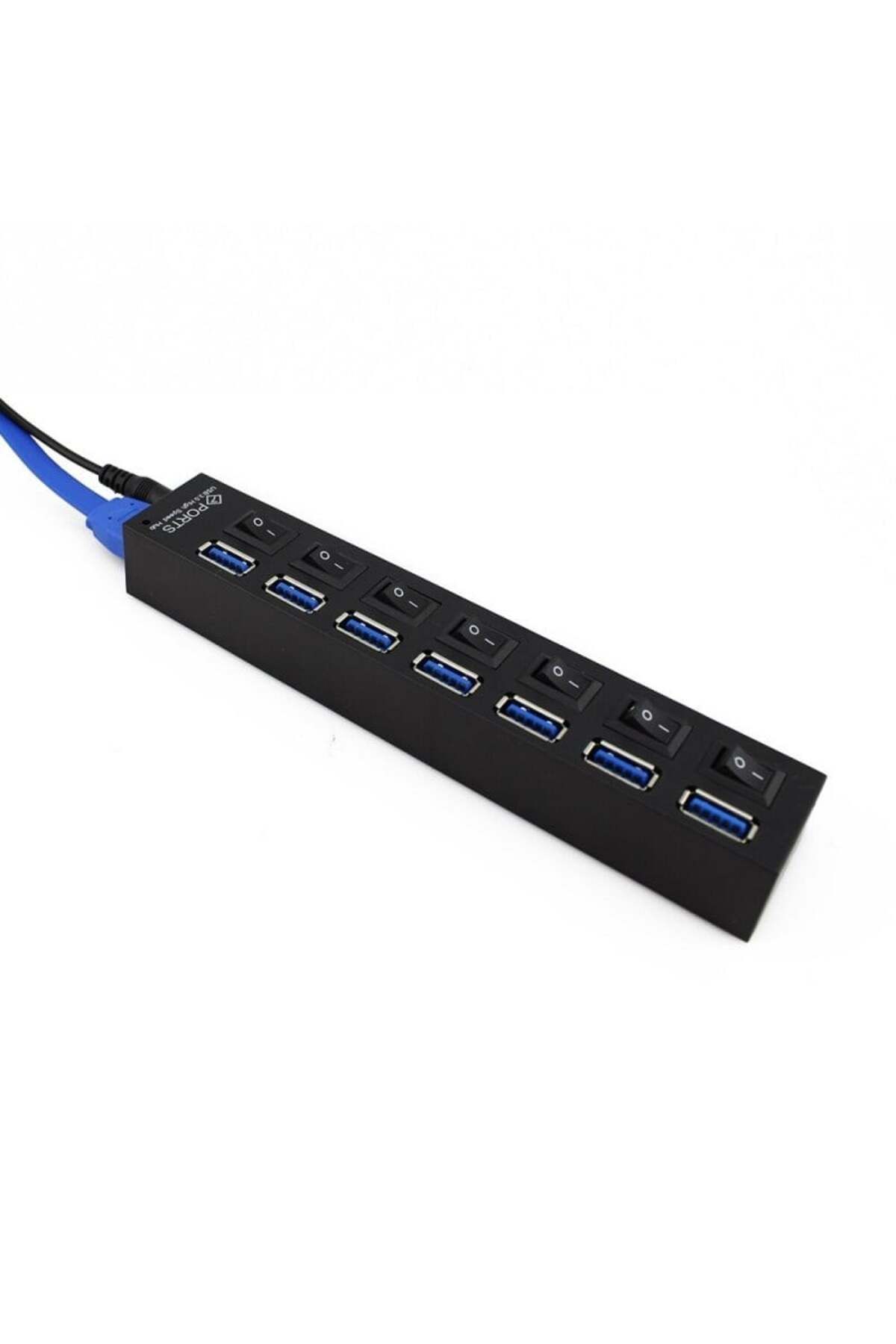 TECHSTAR-USB Hub Techstar® HB6, 3.0 High Speed, 7 Port USB 3.0, On/Off Button, High Speed USB 3.0 Connection, 5