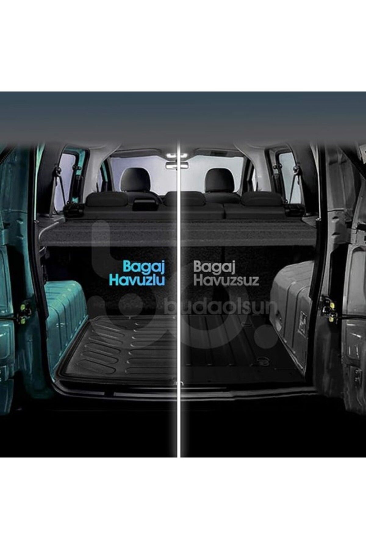 ShopZum Fiat Doblo 2010 Sonrası 3D Bagaj Havuzu