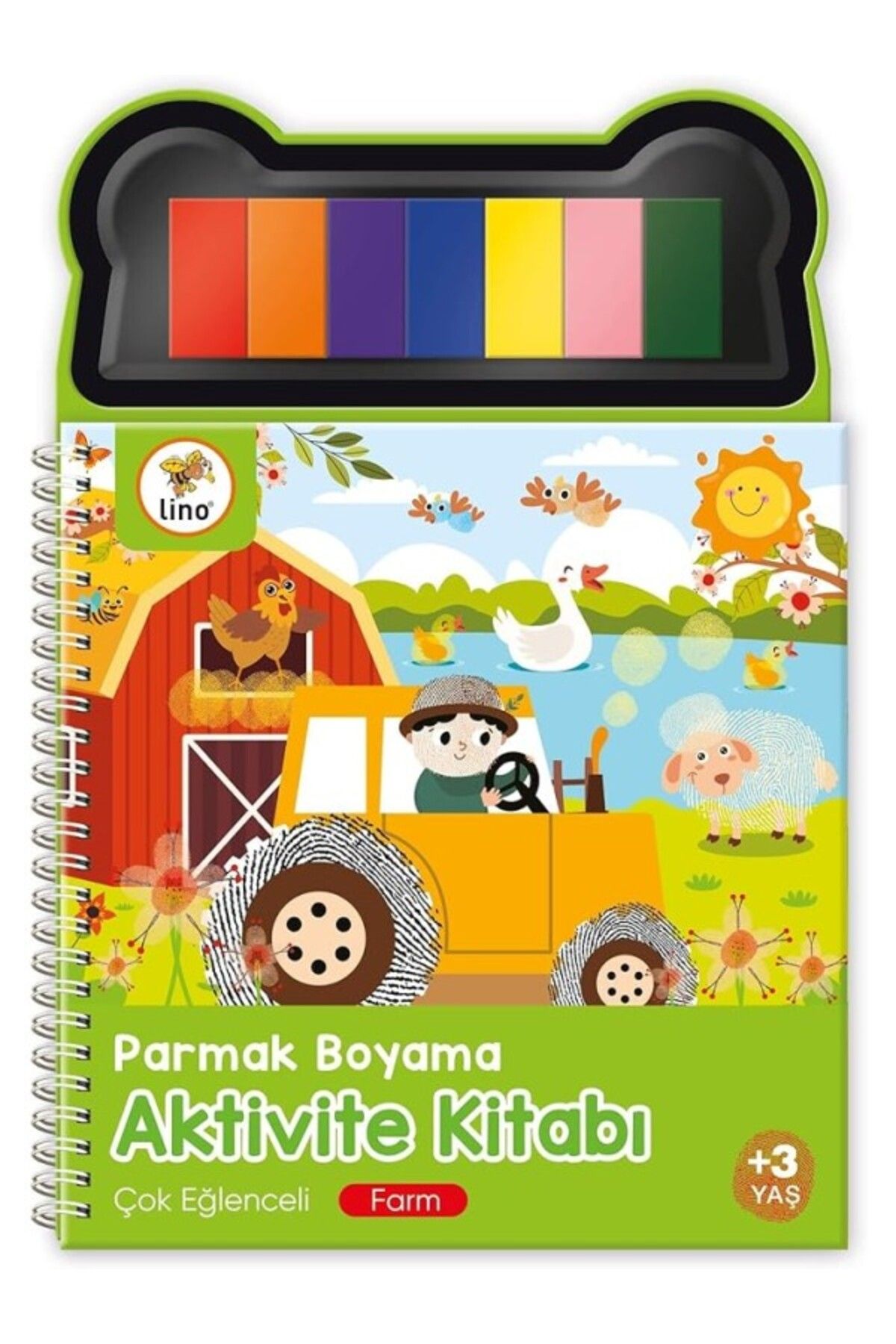 ShopZum Lino Parmak Boyama Aktivite Kitabı Çiftlik