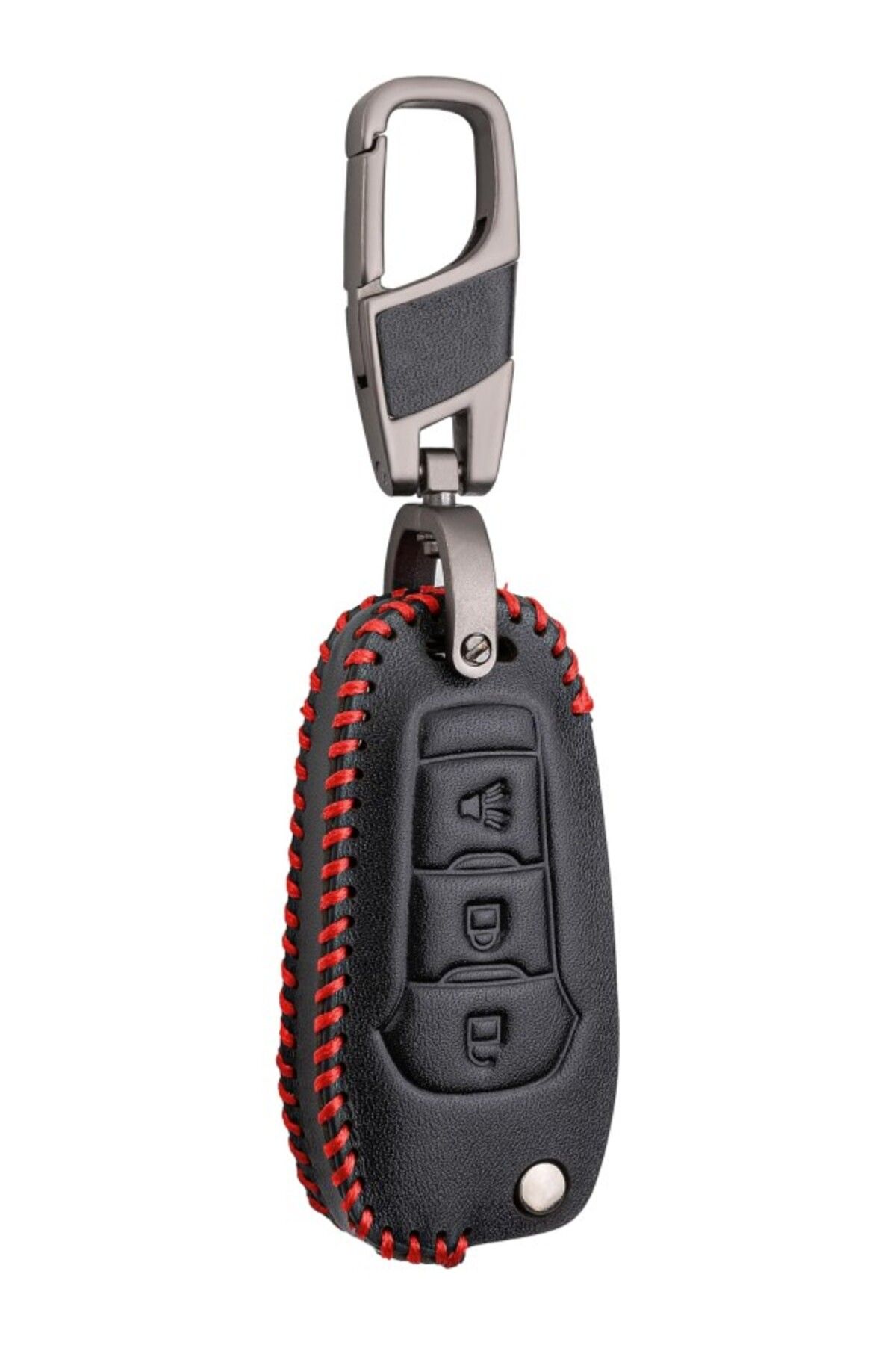 ShopZum Deri Sustalı Anahtar Kılıfı (Ford Ranger, Ka, Fiesta, Mondeo, Eco Sport Ile Uyumlu)