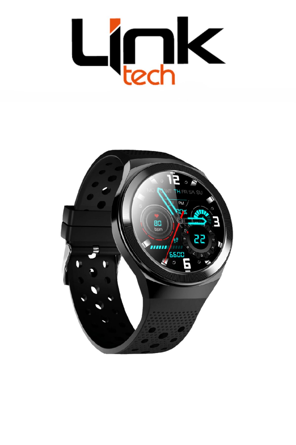 Linktech S88 Premium LT Watch 45mm IP68 Suya Dayanıklı Akıllı Saat