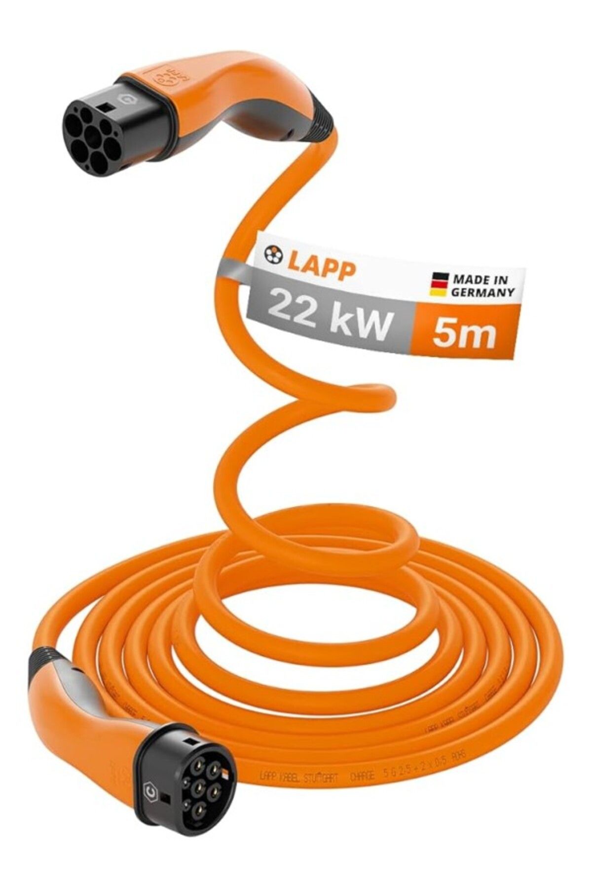 ShopZum Helix® Elektrikli Araç Akıllı 22 Kw, 32A, Üç Fazlı, Mod3, 5M Tip2 Şarj Kablosu - Tüm Araçlarla
