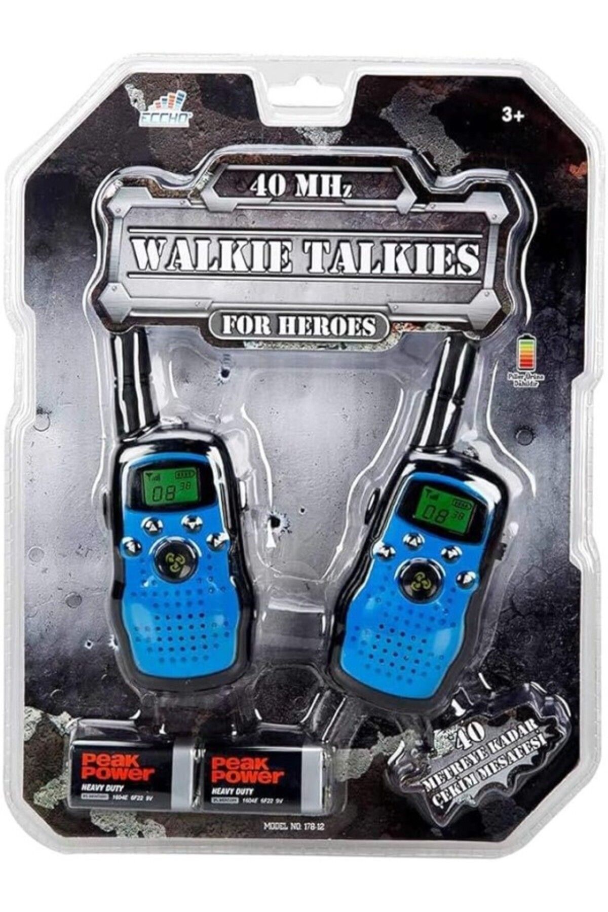 ShopZum Sunman Walki Talkie Military Klasik 40 Mhz