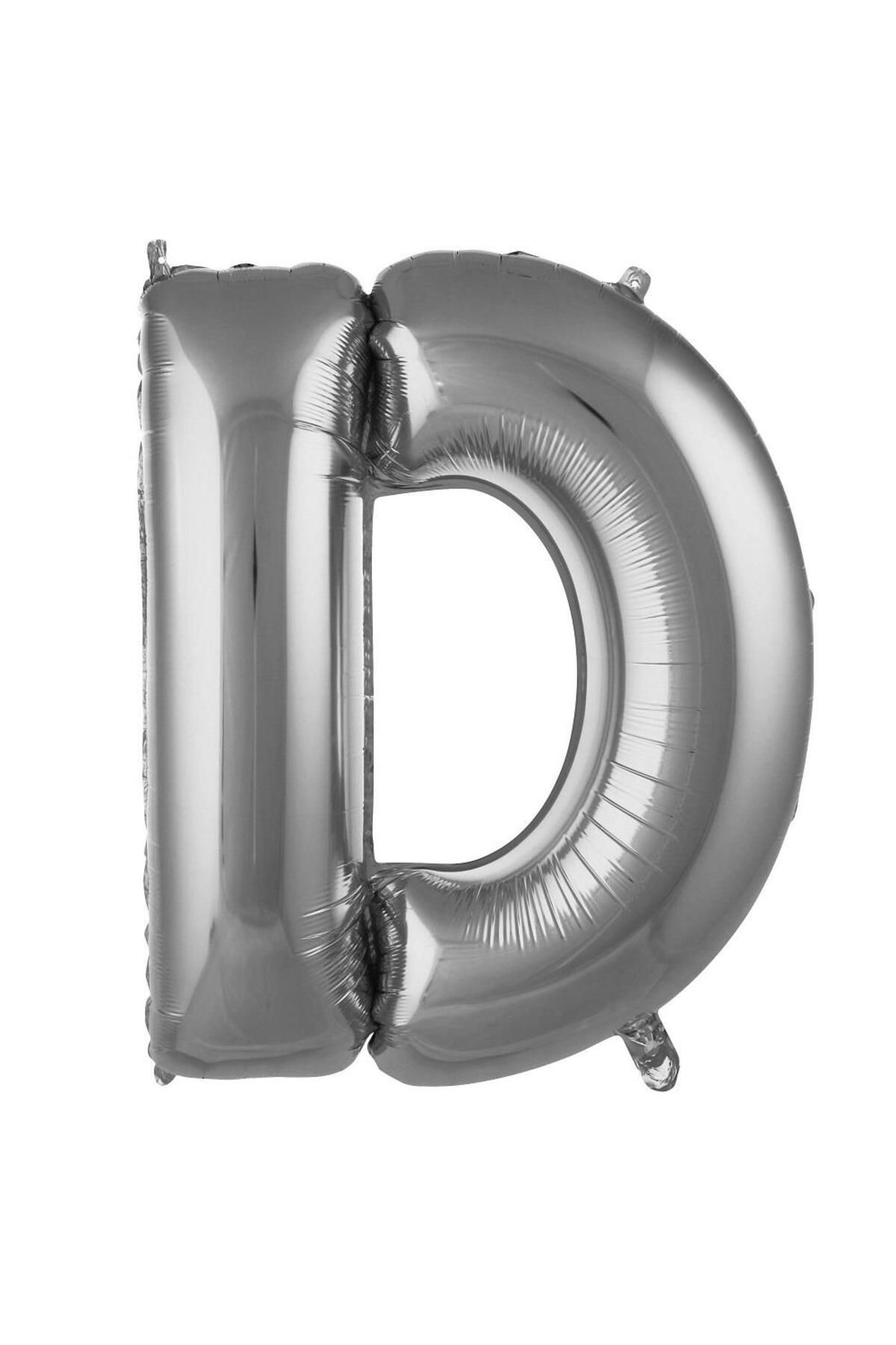 PARTİMİO PARTİ MALZEMELERİ Harf Folyo Balon Gümüş Renk 34'' (76cm)