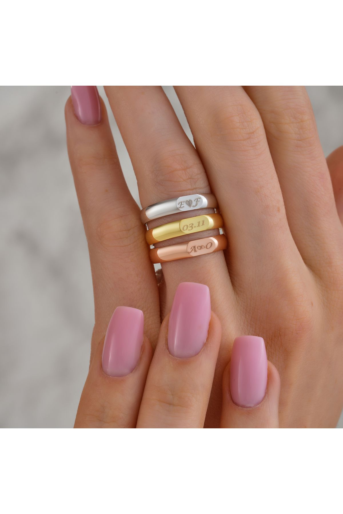 Aslan Jewellery Altın kaplama gümüş yüzük