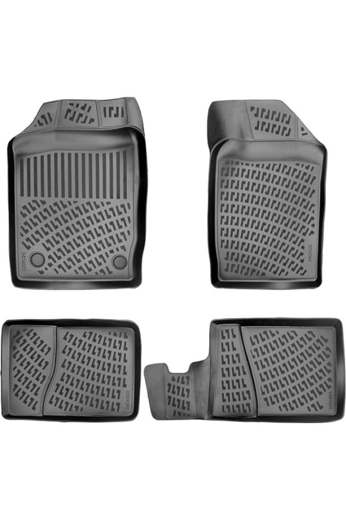 ShopZum Renault Clio 2 1998-2005 Uyumlu 3D Havuzlu Paspas