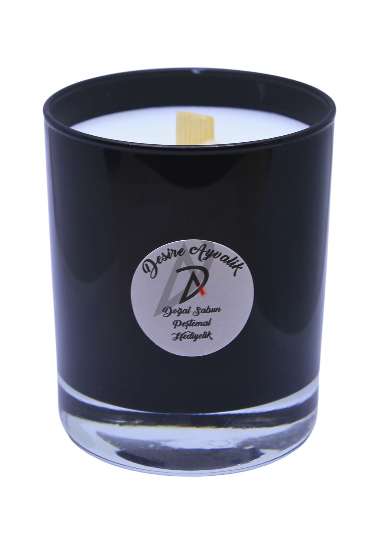 Desire Ayvalık Siyah Soya Wax Mum Ahşap Fitil 470gr