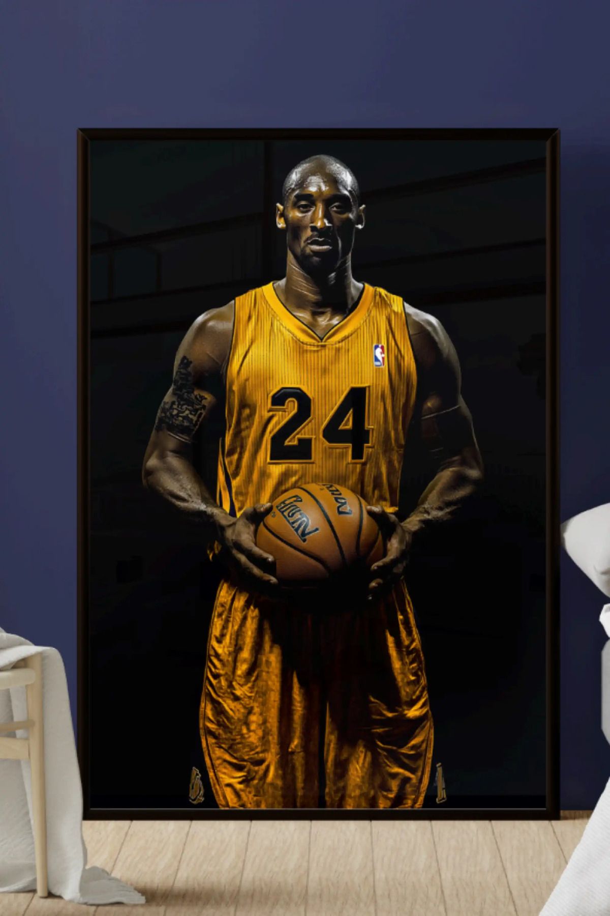 bds art sanatı evinize taşır Basketbol Efsanesi LED Işıklı Cam Tablo