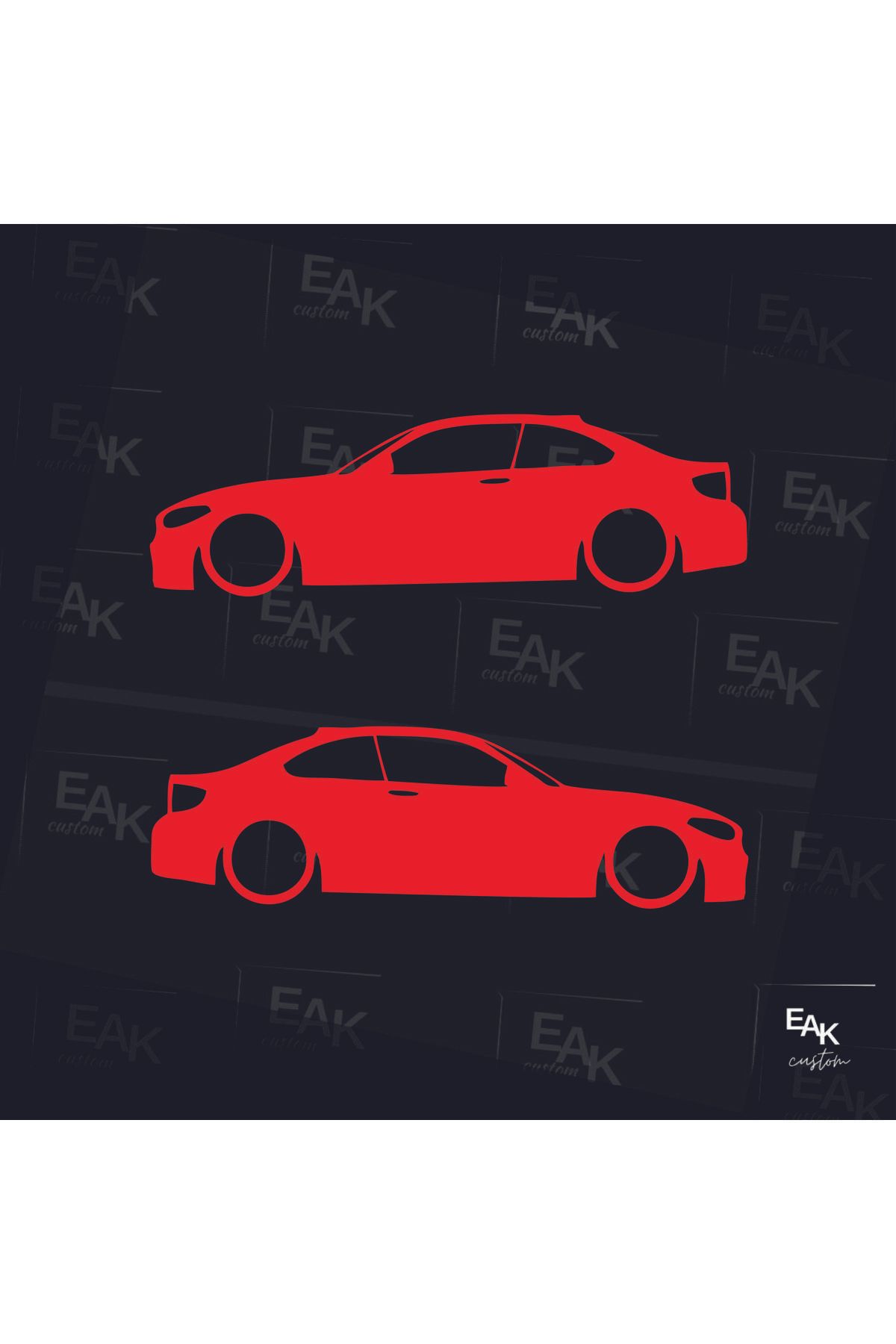 eakcustom BMW M2 oto sticker (18cm x 5cm) (2ADET)
