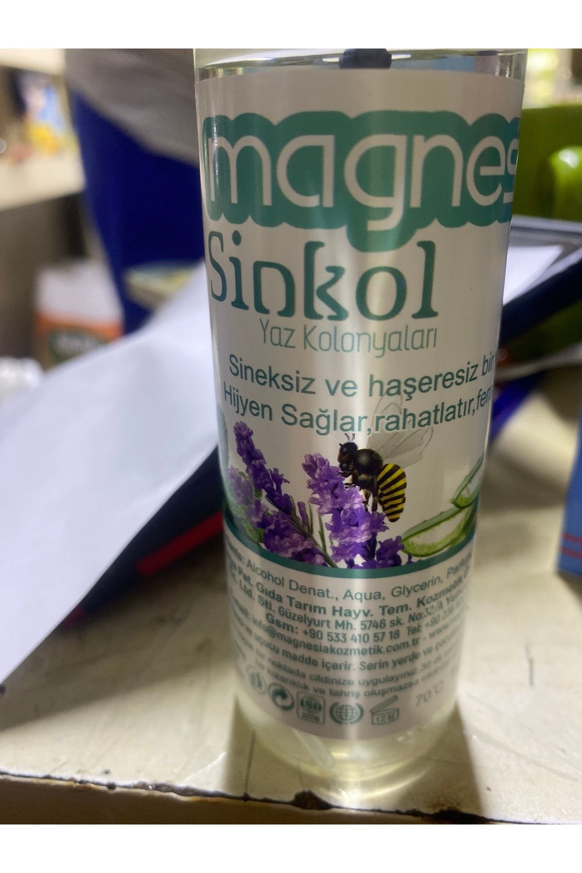 MAGNESİA Sinkol sinek haşere kovucu kolonya 100ml