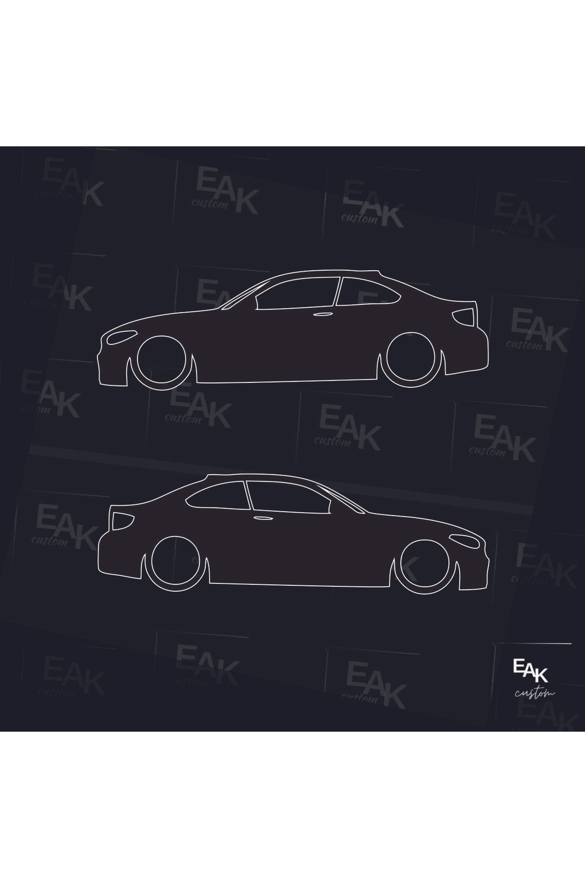 eakcustom BMW M2 oto sticker (18cm x 5cm) (2ADET)