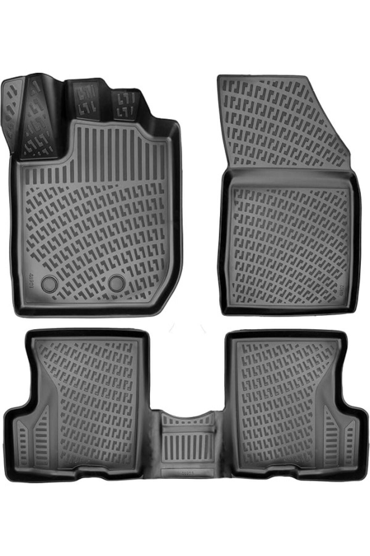 ShopZum Dacia Duster 4X4 2023 Sonrası Uyumlu 3D Havuzlu Paspas