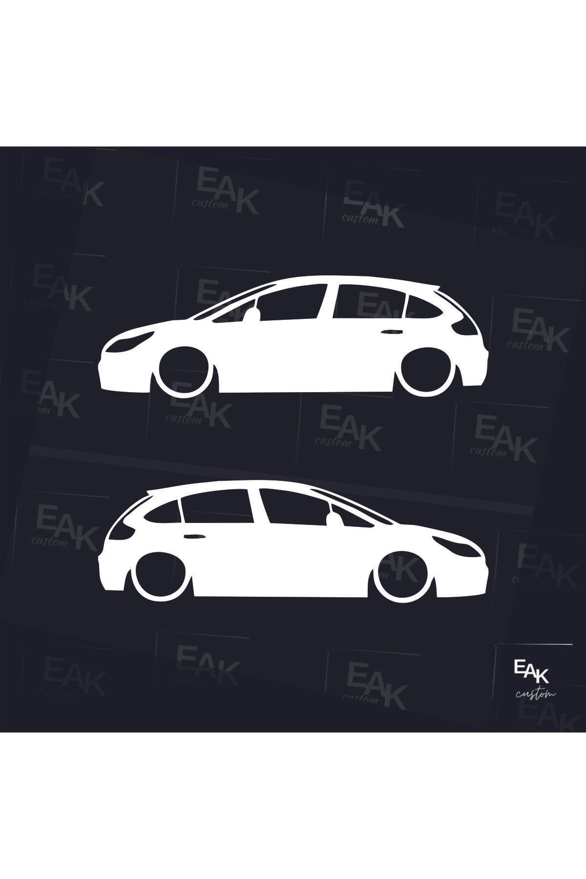 eakcustom CİTROEN C4 oto sticker (18cm x 5cm) (2ADET)