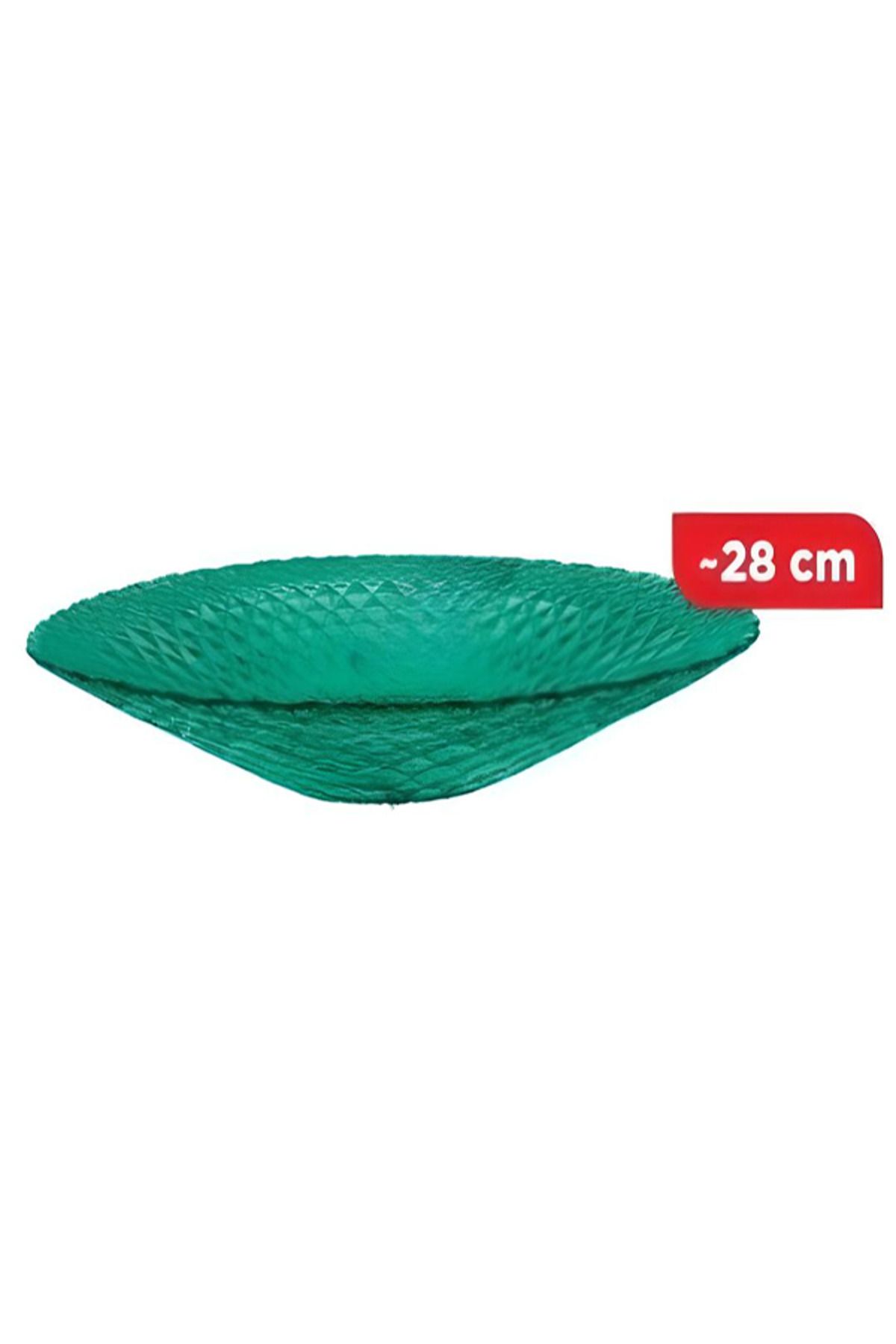 Colorina Dekoratif Cam Meyve ve Salata Kasesi | Şık Sunum & Sofra Ürünü 28cm