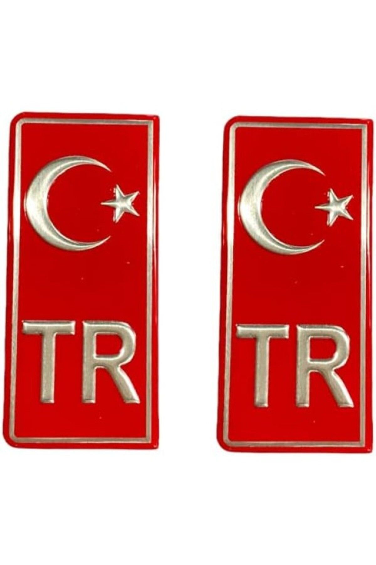 ShopZum Tr Plaka Sticker (2 Adet) / Yaciy01