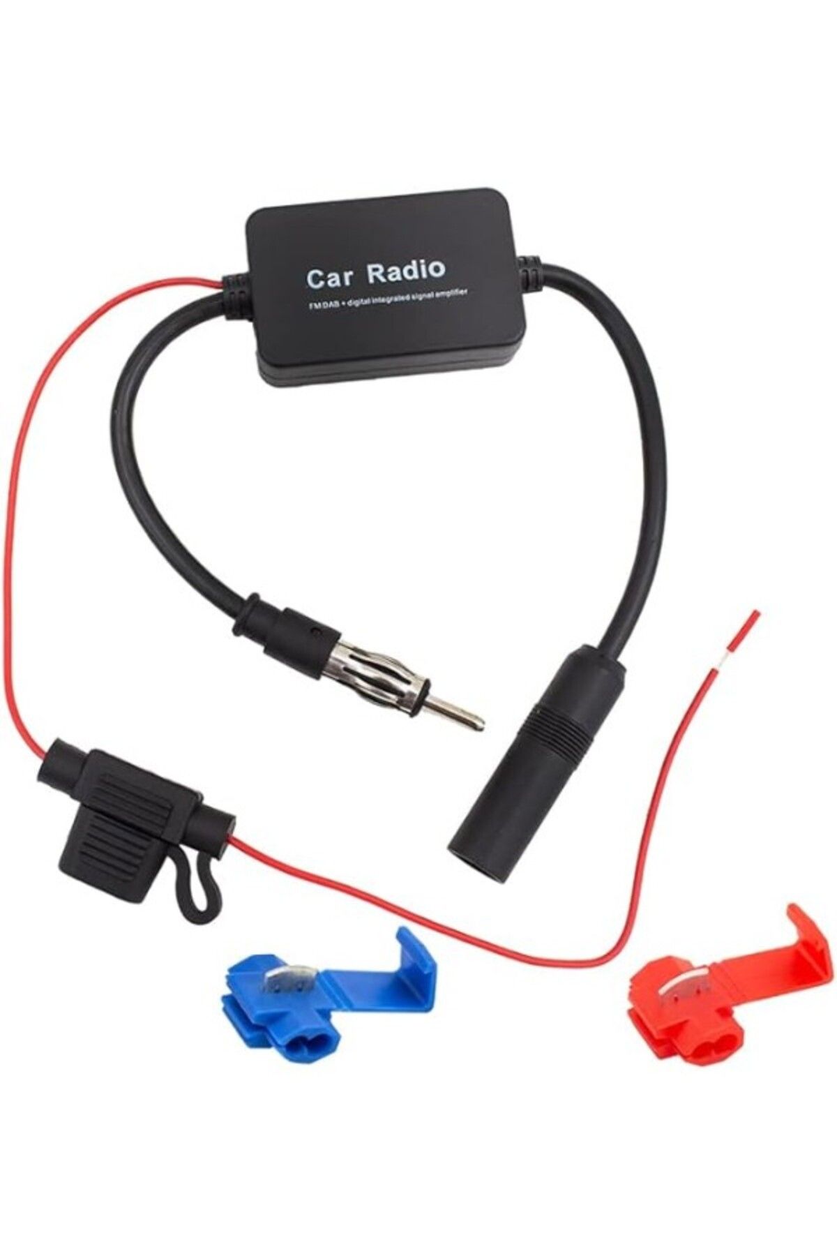 ShopZum Araç Radyosu Anten Güçlendirici, Evrensel, 12 V, Araç Radyosu, Sinyal Güçlendirici, Am/Fm