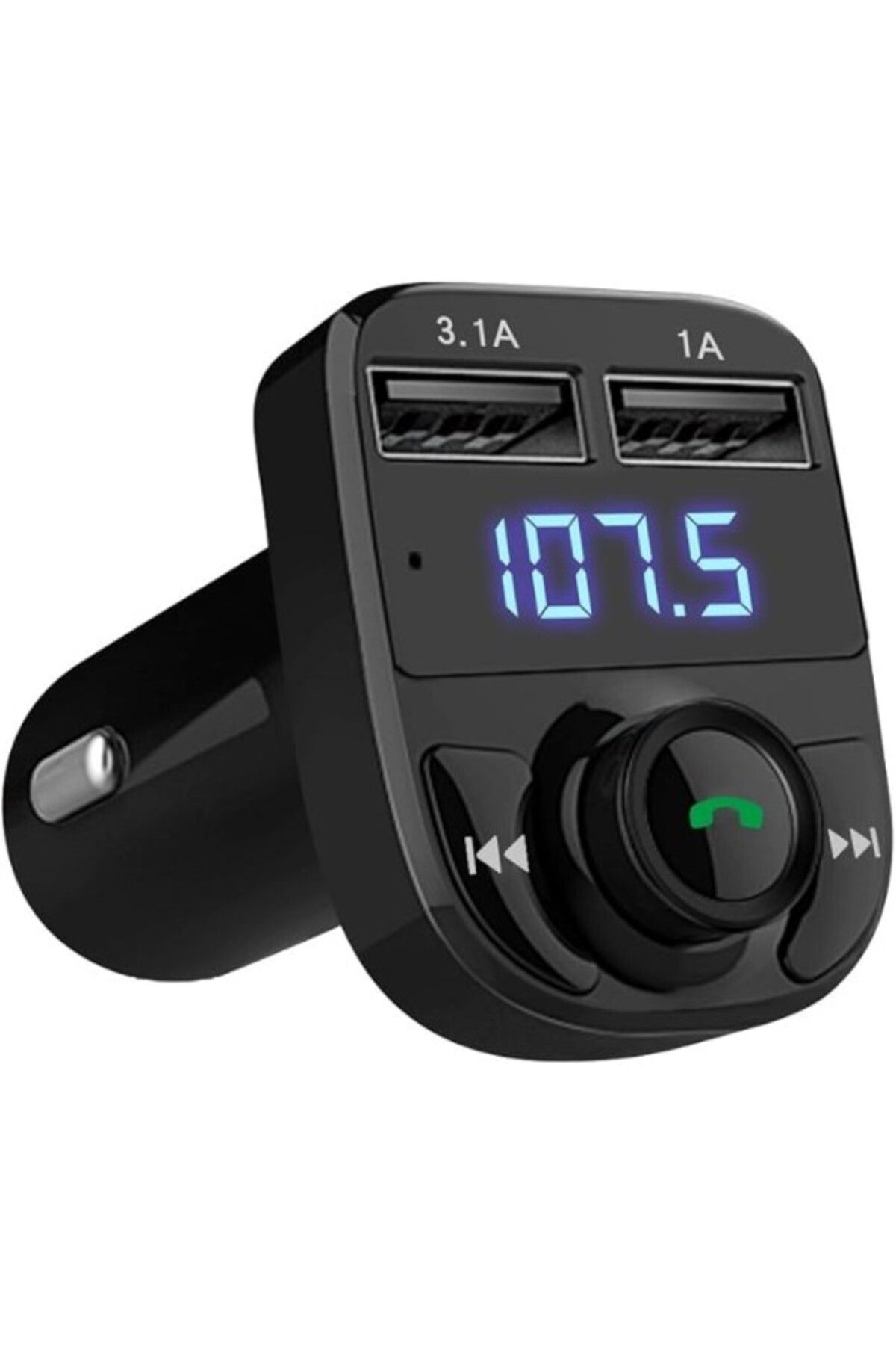 ShopZum X8 Bluetooth Araç Kiti | Fm Transmitter & Çift Usb Şarj Cihazı | Kablosuz Müzik