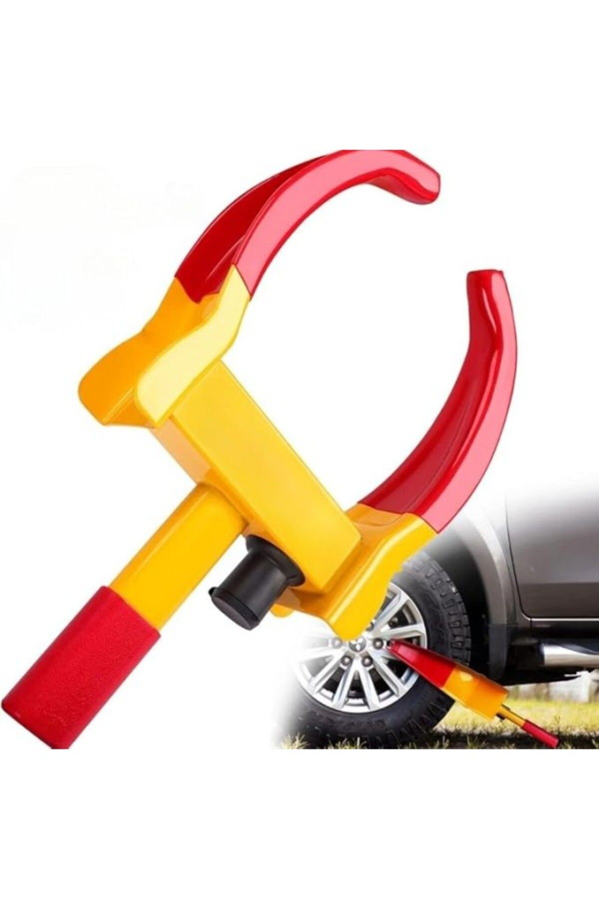 ShopZum Karavan Teker Kilidi, Motor, Tekne, Araba, Römork Teker Araç Kilidi Hırsızlığa Karşı Güvenlik