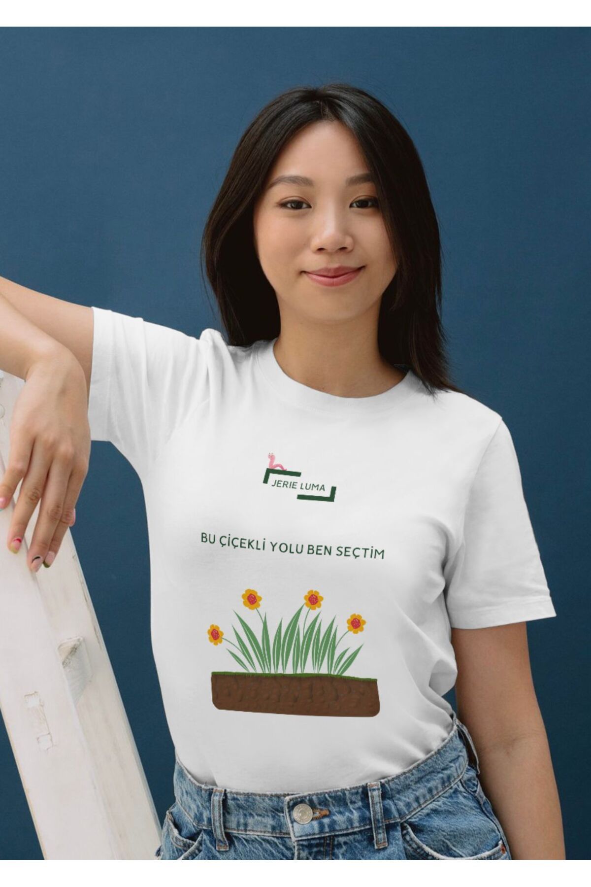 Jerie Luma %100 Pamuk Regular Kadın T-Shirt