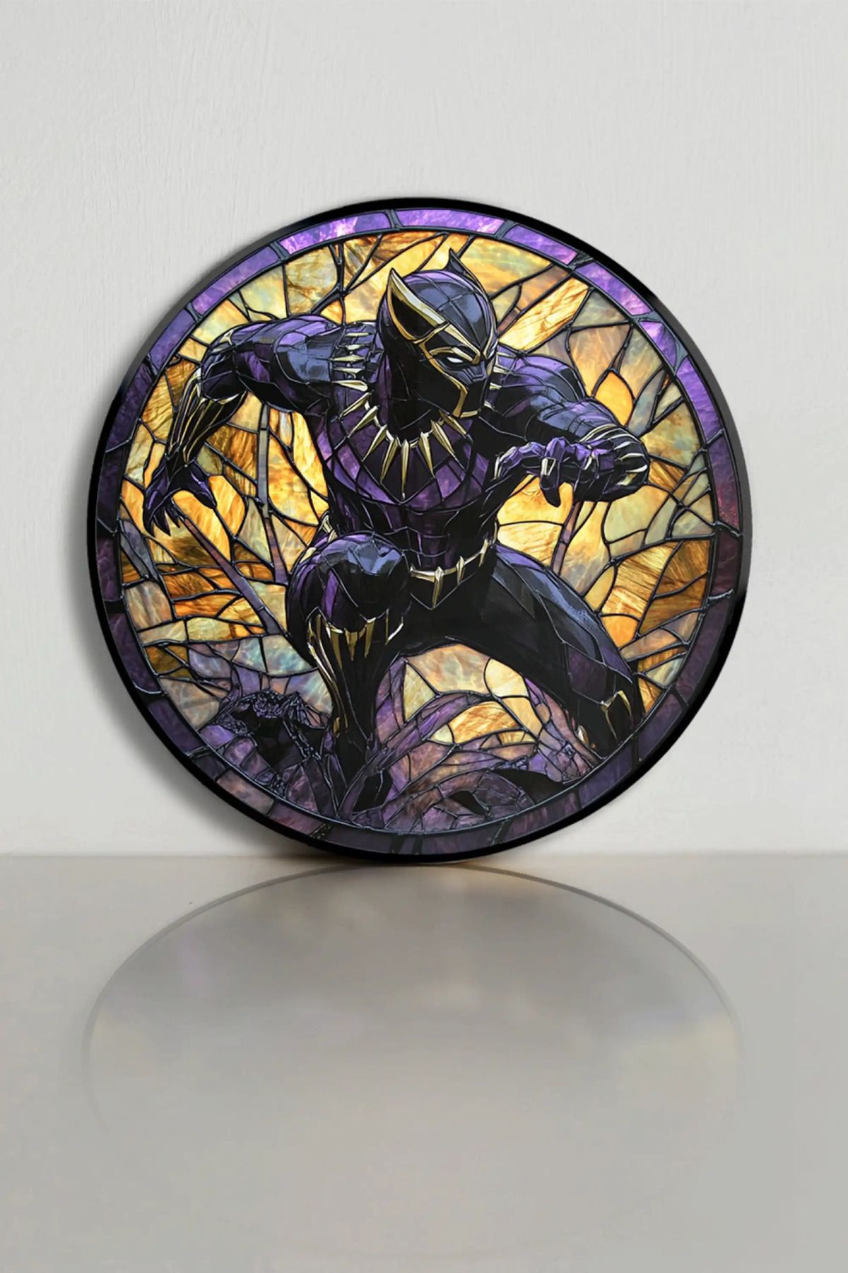 bds art sanatı evinize taşır Black Panther Vitray Spektrum™ Stained Glass Serisi