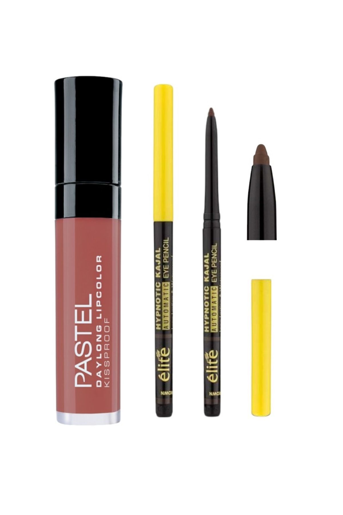 Pastel Daylong Lipcolor Kissproof - Likit Mat Ruj 43 + Elite Kajal Göz Kalemi Kahverengi