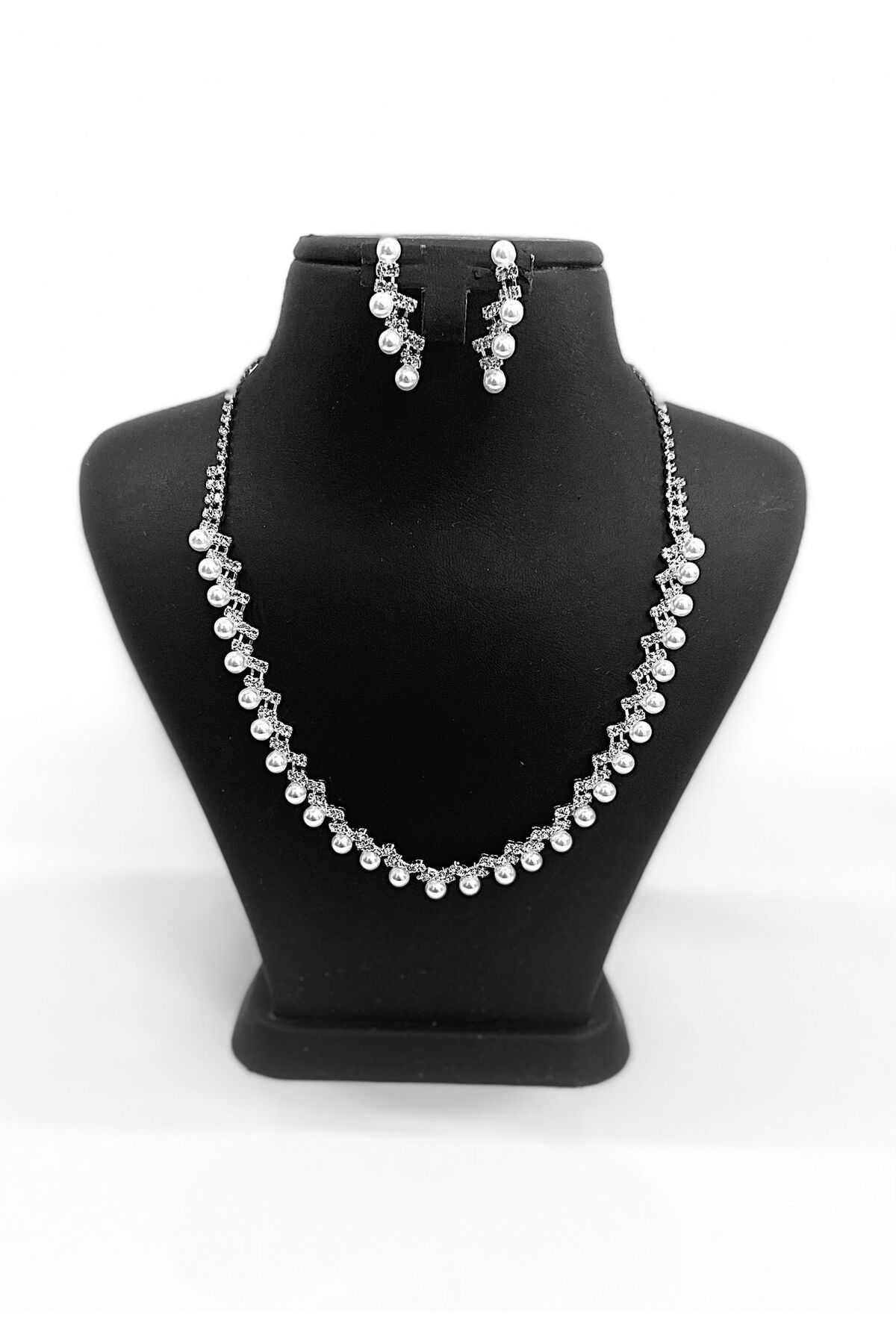 FASHİON JEWELRY Su yolu kolye küpe 2li set