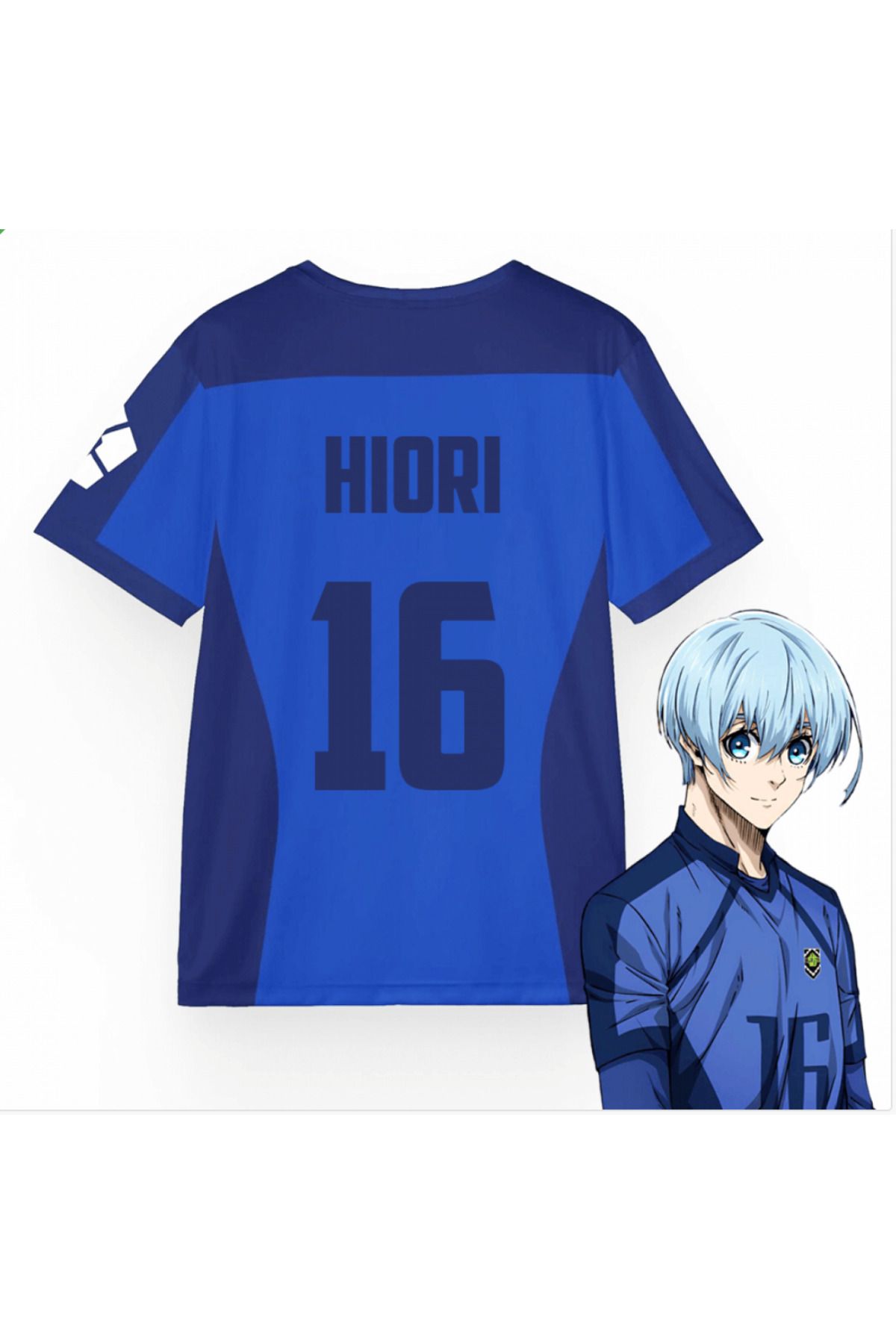 Minga London Blue Lock Hiori 16 Numara Forma Unisex T-shirt -Mingalondon