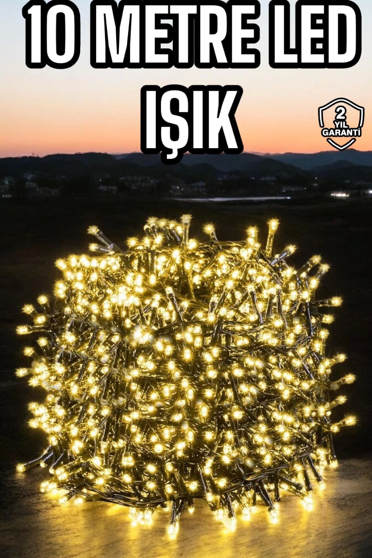 Vemora Led Işık 10 Metre Gün Işığı Parlak ve Doğal Ağaç Süsleme