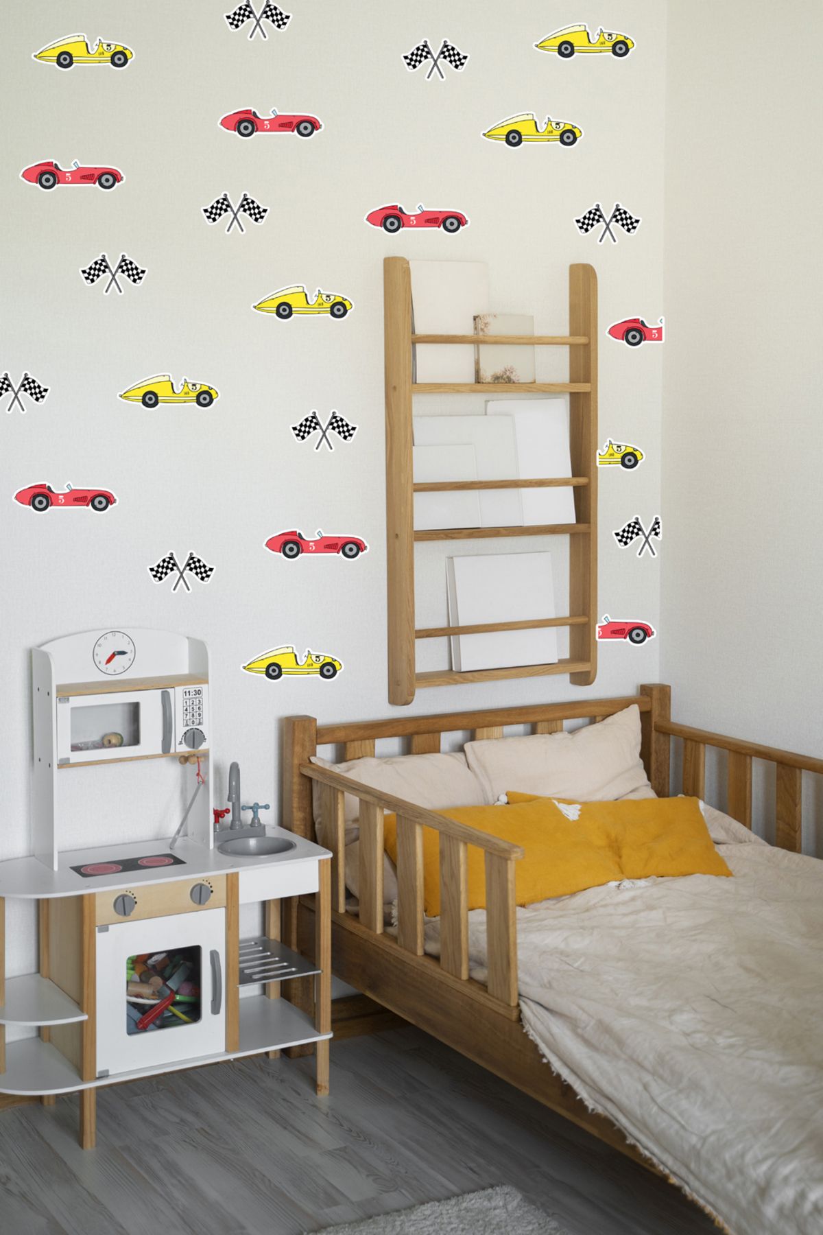 Renklendir Hayatını STK-120 mini araba Temalı Duvar Sticker