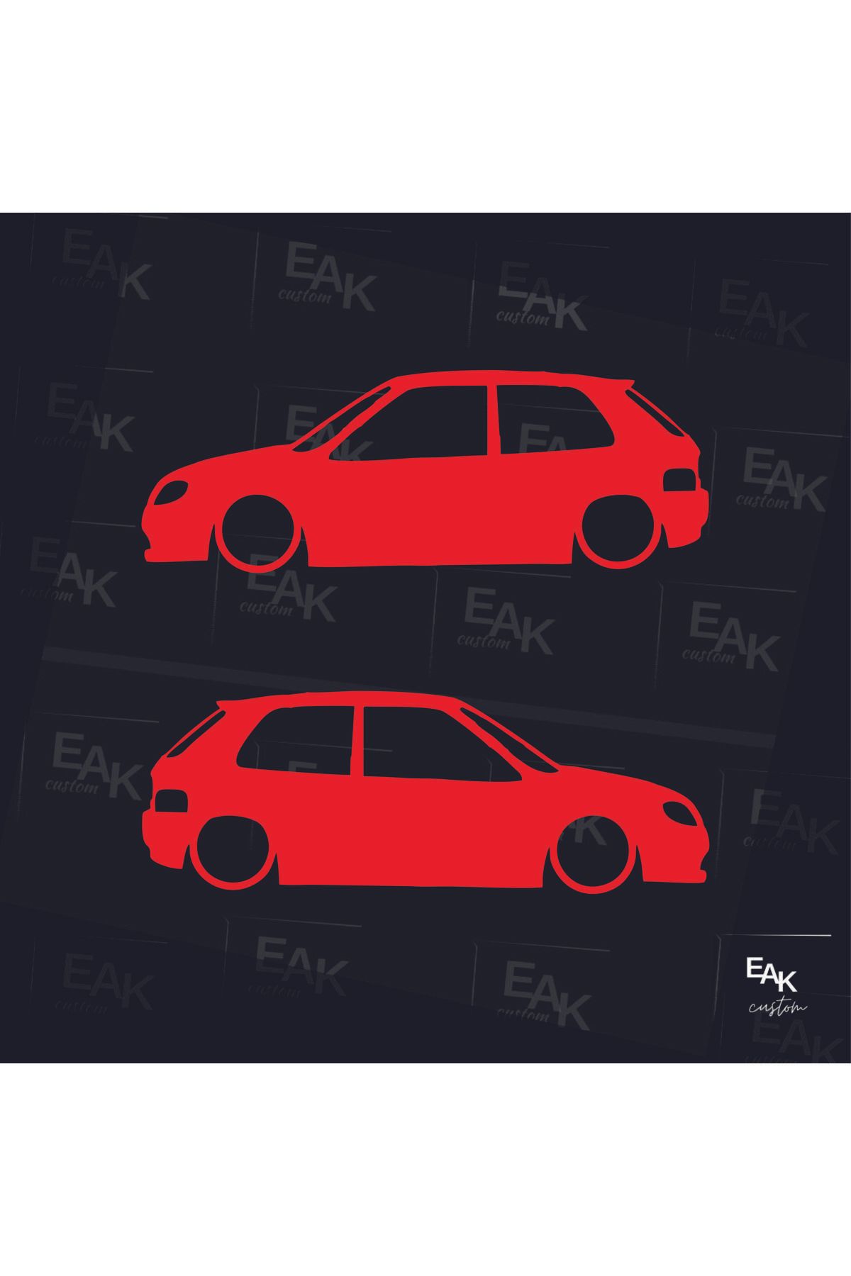eakcustom CİTROEN SAXO oto sticker (18cm x 6cm) (2ADET)