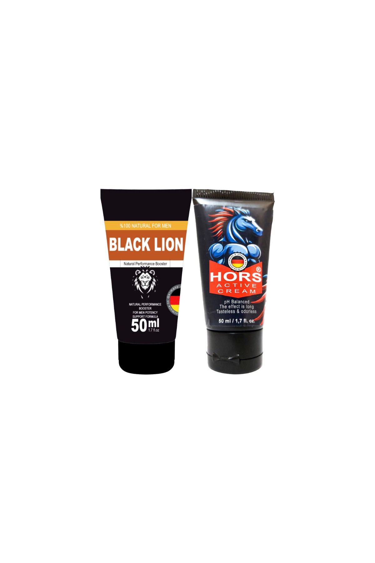 Emper Black Lion Booster 50 ml + Hors Active Cream 50 ml / Erkeklere Özel Katılaştırıcı Krem Seti