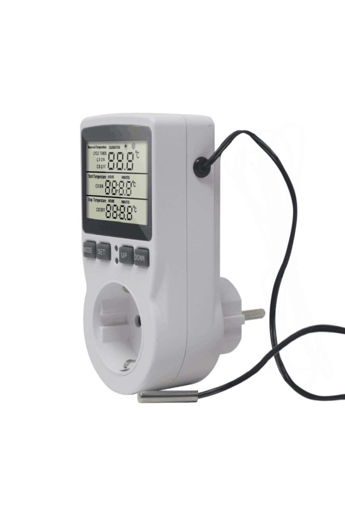 TECHSTAR-® Kt3100 Priză programabilă, temporizator digital, priză cu întrerupător, 230v, 16a, timp programabil/temp 3