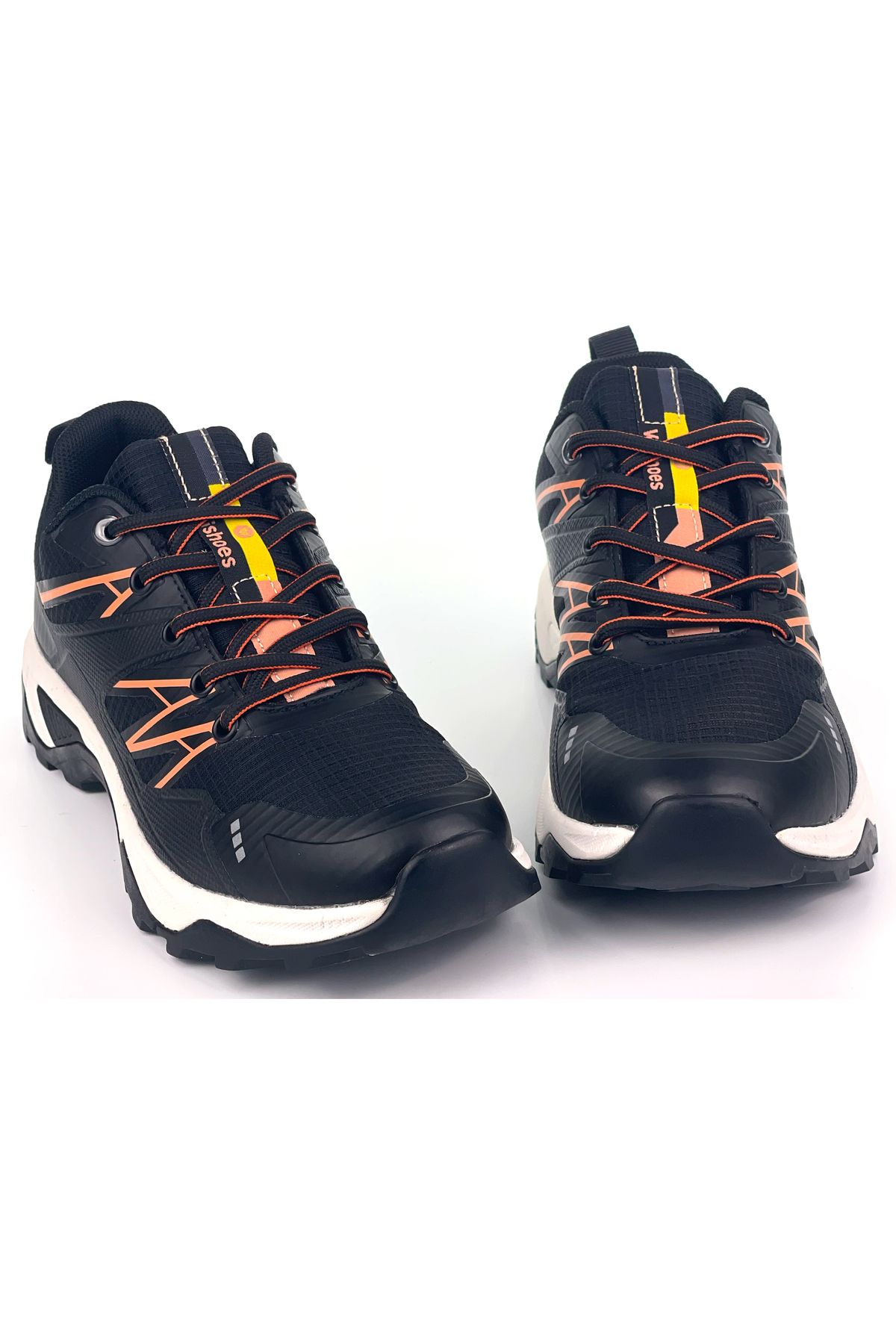 KAJILA Kadın Siyah Bağcıklı Rahat Outdoor Günlük Sneaker Ayakkabı