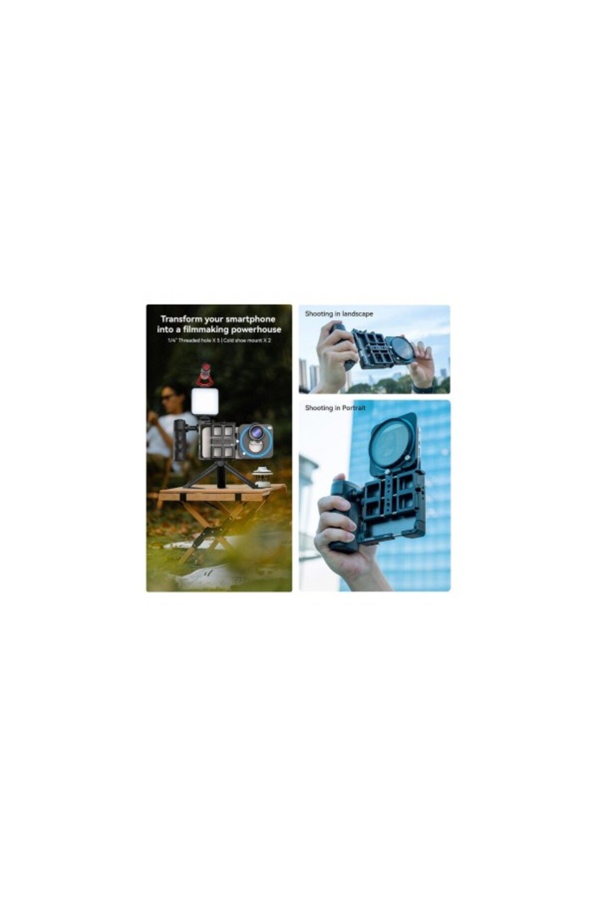 APEXEL-Professional Mobile Filming Kit, Apexel, VideoRig 2 Pro APL-VG05CH 7