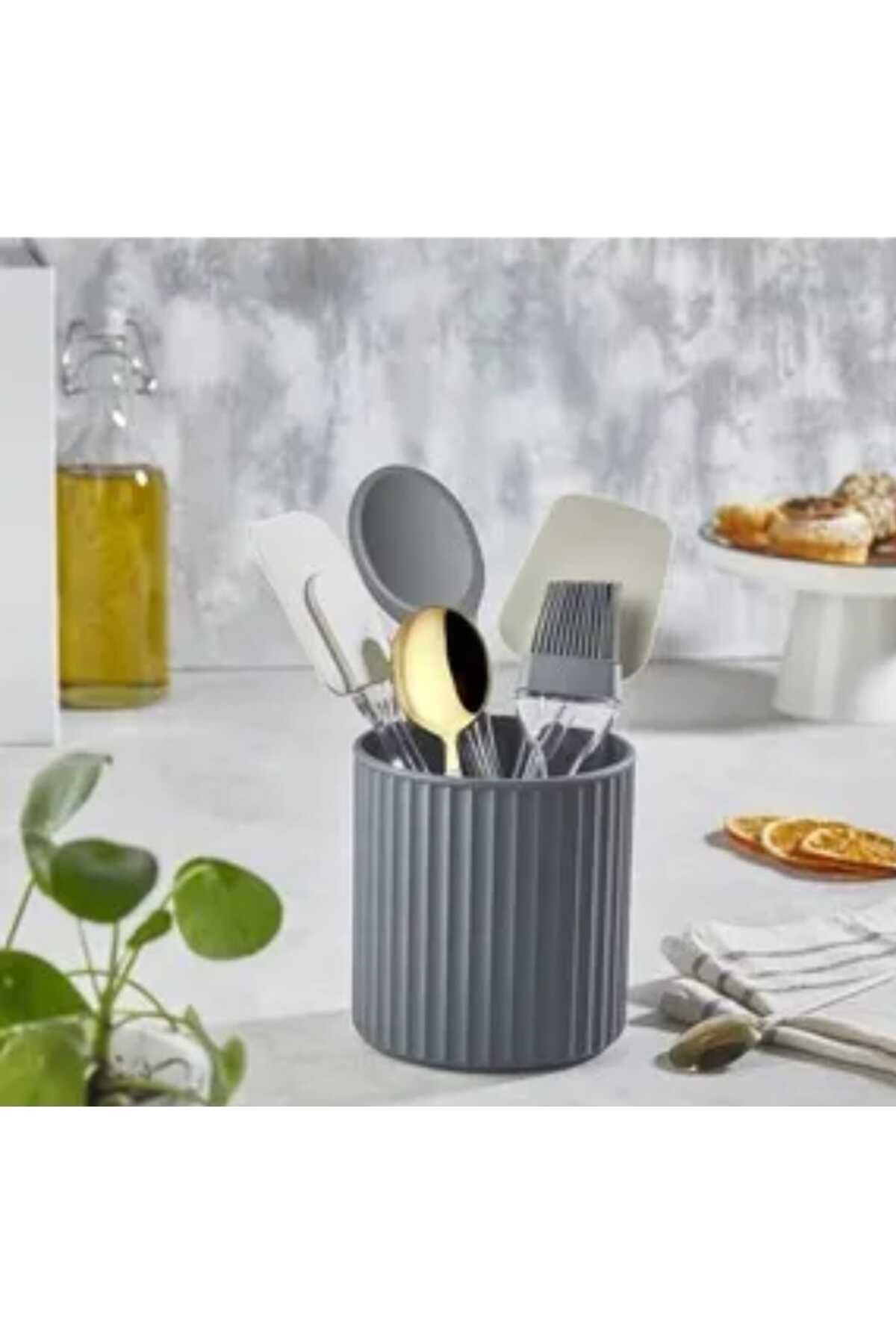 KIZILELMADA Modern Tasarımlı Gri Kaşıklık – Kaşık, Çatal ve Bıçaklık