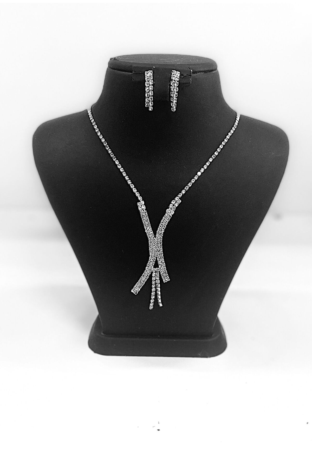 FASHİON JEWELRY Su yolu kolye küpe 2li set