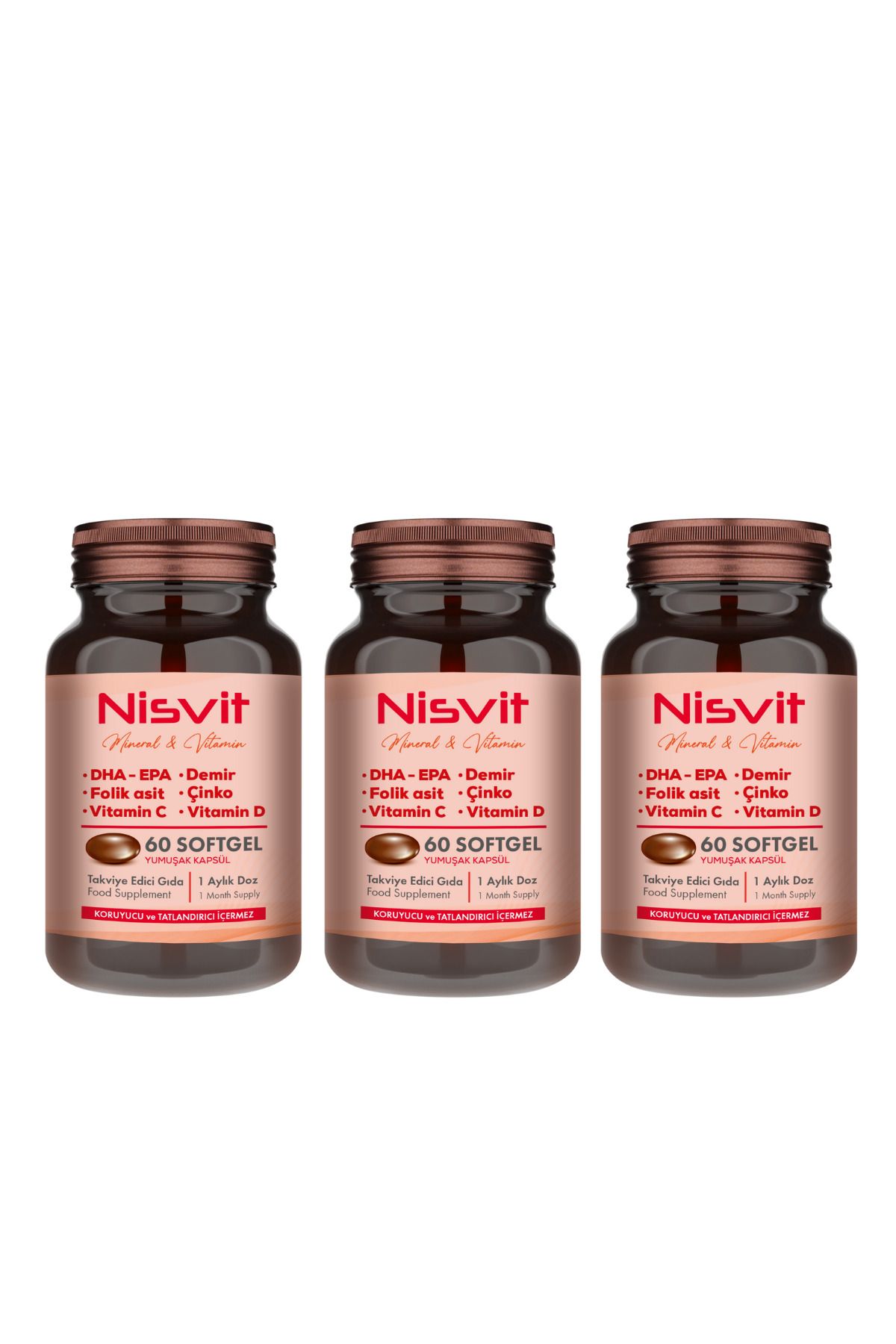 Arnis Pharma Nisvit 3'lü Paket – Uzun Süreli Günlük Destek